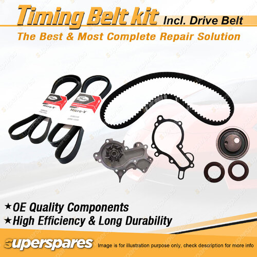 Timing Belt Kit & Gates Belt for Suzuki Swift SF416 1.6L EFI G16B 1989-1996