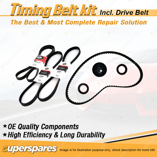 Timing Belt Kit & Gates Drive Belt for Suzuki Swift SA 1.3L G13A 1985-1989