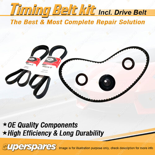 Timing Belt Kit & Gates Drive Belt for Suzuki Swift SF 1.3L G13A 1990-1992