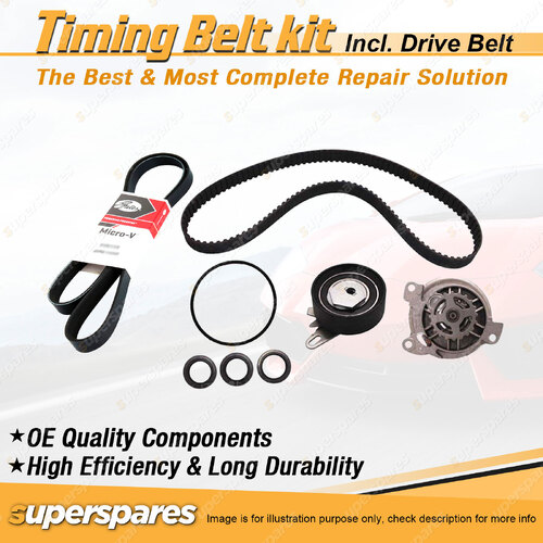 Timing Belt Kit & Gates Belt for Volkswagen Transporter T4 2.5L AET APL AVT