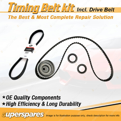 Timing Belt Kit & Gates Drive Belt for Volkswagen Jetta 1.8L EFI RV 1987-1992