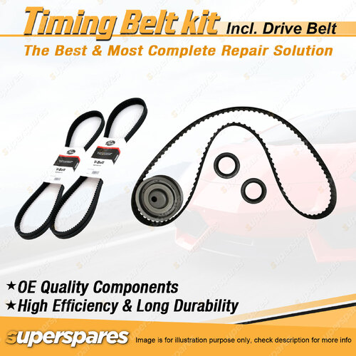 Timing Belt Kit & Gates Drive Belt for Volkswagen Passat 1.6L FS 1975-1981