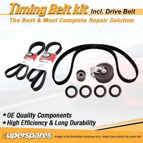 Timing Belt Kit & Gates Belt for Volkswagen Passat 3B 1.8L 20V APT 1998-2001