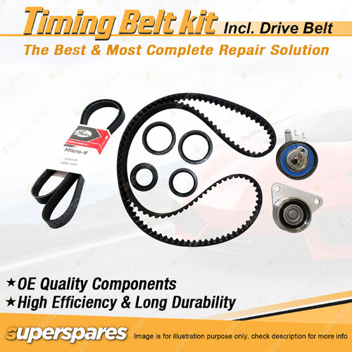 Timing Belt Kit & Gates Drive Belt for Volvo C70 S70 V70 23L 2.4L 1997-2008