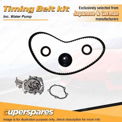 Superspares Timing Belt Kit & Water Pump for Mitsubishi Cordia AA 1.6L 4G32