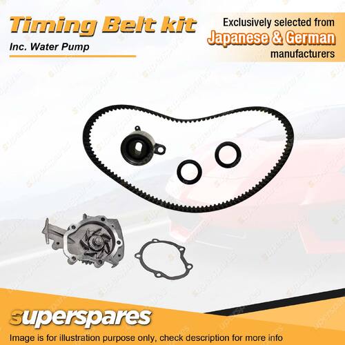 Timing Belt Kit Inc Water Pump for Holden Nova LF LG 1.6L 4A-FE Inc Housing