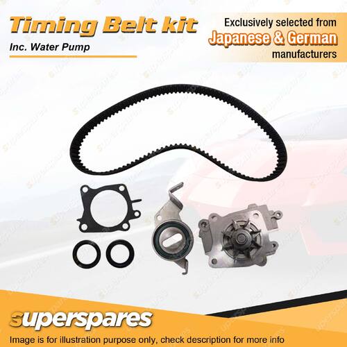 Timing Belt Kit Inc Water Pump for Mitsubishi Lancer CE CC 4G93 6 BOLT HOLE