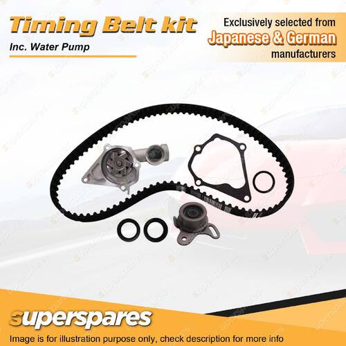 Superspares Timing Belt Kit Inc Water Pump for Hyundai S Coupe G4EK 1.5L 4cyl