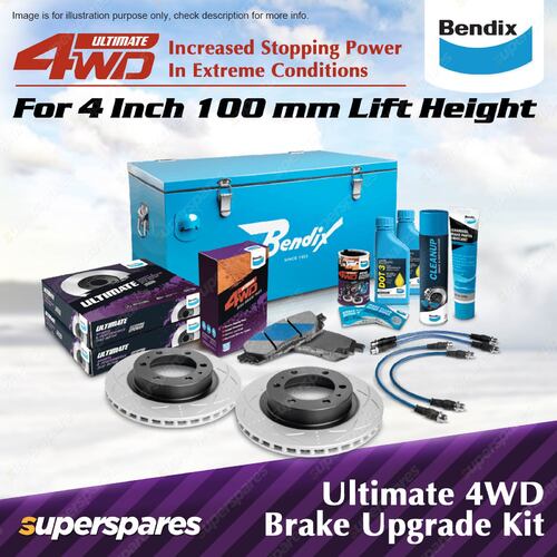 4" Lift Bendix Ultimate 4WD Front Brake Upgrade Kit for Mazda BT-50 P5-AT