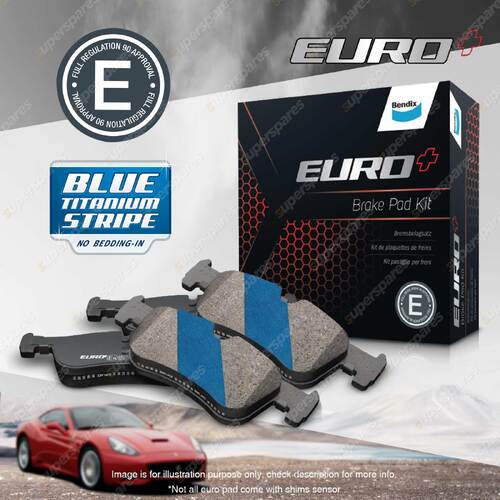 4pcs Bendix Front Euro Brake Pads for Geely Mk without Wear Integrated Sensors