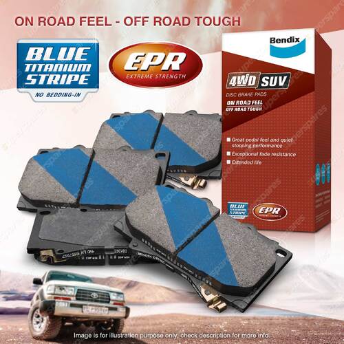 4x Bendix Rear 4WD Brake Pads for Mitsubishi Outlander ZJ ZK ZL 2.0 2.4 with EPB