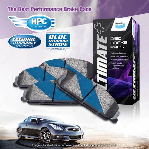 4Pcs Bendix Front ULT+ Brake Pads for HSV Commodore VN VP Senator VP VR VS 136mm