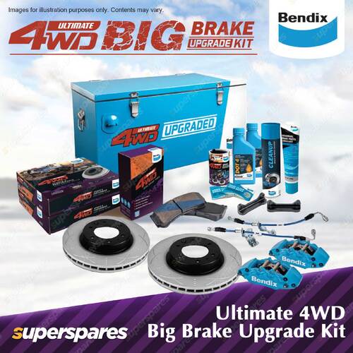 Front Bendix Ultimate 4WD Big Brake Upgrade Kit for Isuzu D-Max TFR TFS 20 - On