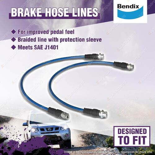 1 Set 100mm Lift Bendix Rear Ult 4WD Brake Hose Kit for Mazda BT-50 UP UR XT GT