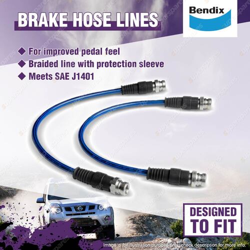 1Set 50mm Lift Bendix Rear Ult 4WD Brake Hose Kit for Mitsubishi Triton ML MN MQ