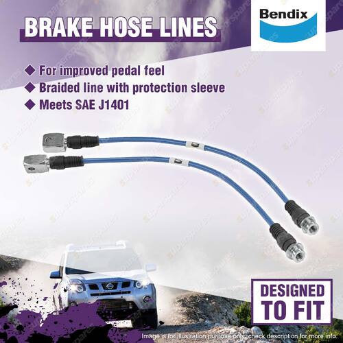 1 Set 2" Lift Bendix Rear Ultimate 4WD Brake Hose Kit for Nissan Patrol Y61 GU