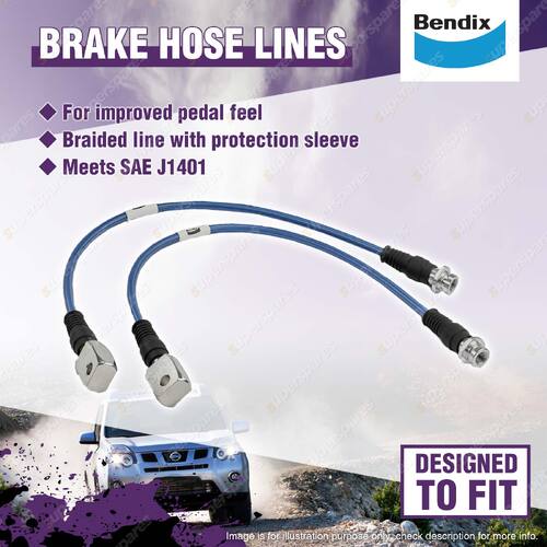 1 Set 4" Lift Bendix Rear Ultimate 4WD Brake Hose Kit for Nissan Patrol Y61 GU