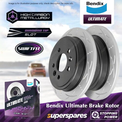 Bendix Rear Ultimate Disc Brake Rotors for Ford LTD AU 4.0L 5.0L 1999-2002