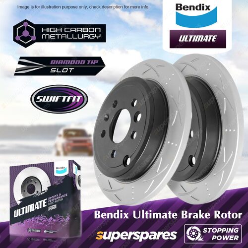 Bendix Rear Ultimate Disc Brake Rotors for Ford LTD BA BF 5.4L 220kW 230kW