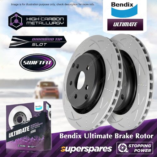 Bendix Rear Ultimate Disc Brake Rotors for HSV Grange WM Maloo Senator VE