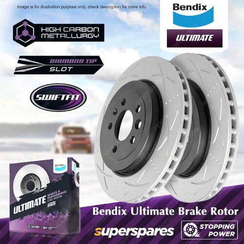 Bendix Rear Ultimate Disc Brake Rotors for FPV Falcon FG BF BA 4.0L 5.0L 5.4L