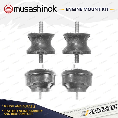 Front + Rear Engine Mount Kit for BMW 318i 318Ti E46 1.9 2.0L 4Cyl 98-05