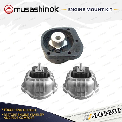 Front + Rear Engine Mount Kit for BMW X1 xDRIVE 20d 28i E84 N20B20A N47D20C