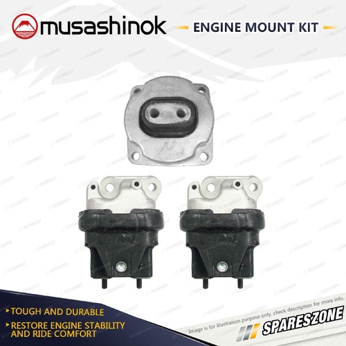 Front + Rear Engine Mount Kit with M8 Studs for Chrysler 300C SRT-8 5.7 6.1L