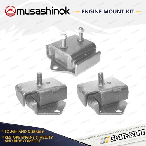 Front + Rear Engine Mount Kit for Daihatsu Rocky F78V 2.8L 4Cyl Diesel 4WD DLT