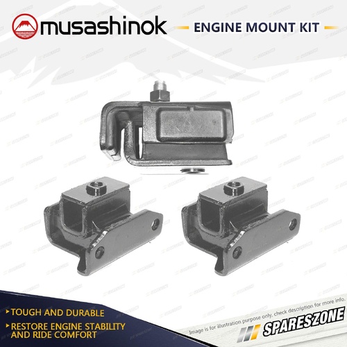 Front + Rear Engine Mount Kit for Daihatsu Delta DV24 V22 2.5L 4Cyl Diesel DG