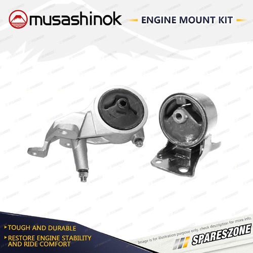 Front + Rear Engine Mount Kit for Daihatsu Sirion M100S 1.0L Bolt Sleeve 73mm