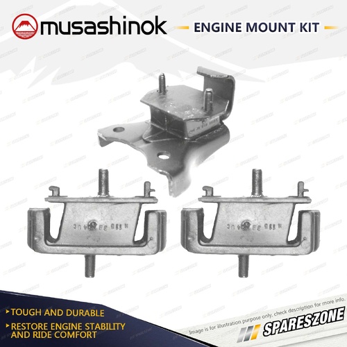 Front + Rear Engine Mount Kit for Ford Econovan E1400 E2000 E2200 JG Spectron