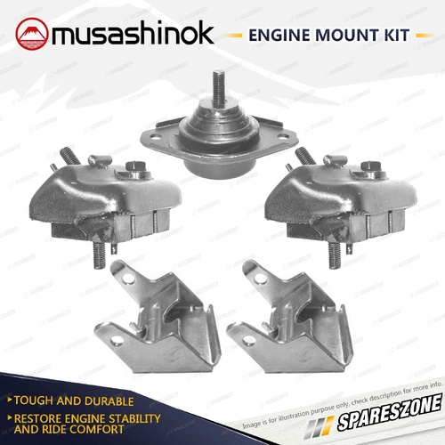 Front + Rear Engine Mount Kit for Ford Falcon AUI EL LTD AU1 4.0L Square Mount