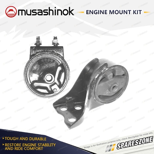 Front + Rear Engine Mount Kit for Ford Laser KJ 1.6 1.8L 4Cyl B6 BP 94-99 Auto