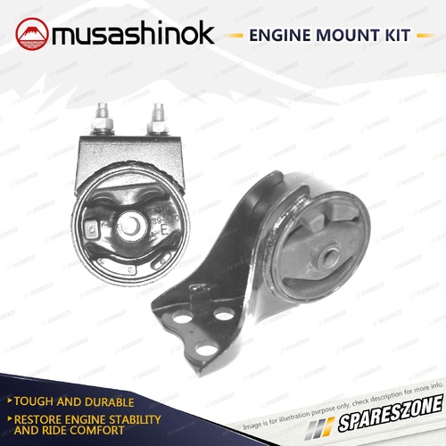 Front + Rear Engine Mount Kit for Ford Laser KJ 1.6 1.8L 4Cyl B6 BP 94-99 Manual