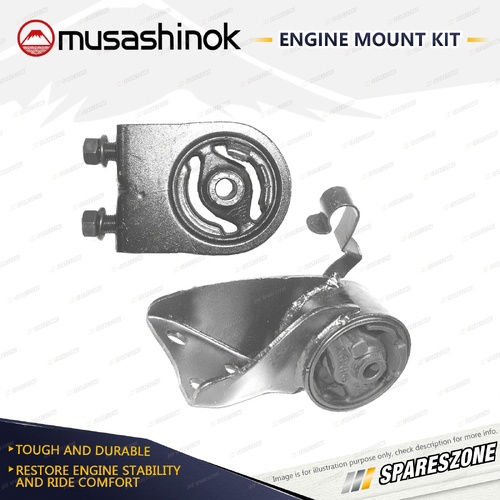 Front + Rear Engine Mount Kit for Ford Laser KN KQ KQ 1.8L 2.0L 4Cyl FP FSDE