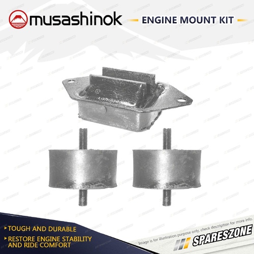 Front + Rear Engine Mount Kit for Ford Cortina TC 1.6L 4Cyl 72-74 Auto Man.