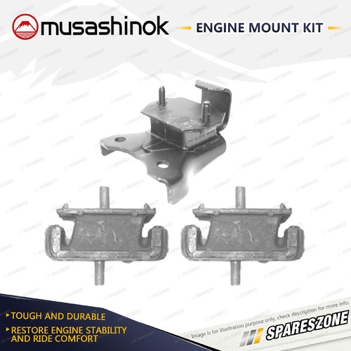 Front + Rear Engine Mount Kit for Ford Econovan JH 2.0L 4Cyl 2WD 84-06 Auto Man.