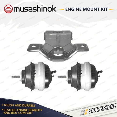 Front + Rear Engine Mount Kit for Ford Territory SX SY 4.0L 04-11 4 Spd Auto