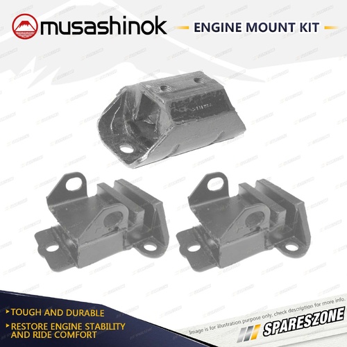 Front + Rear Engine Mount Kit for Holden HG HK HT 5.0 5.4 5.7L V8 68-71