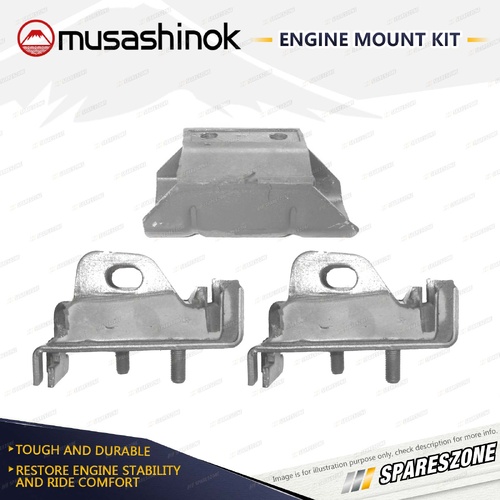 Front + Rear Engine Mount Kit for Holden Commodore VB VC VH VK VN VP VR VS 78-00