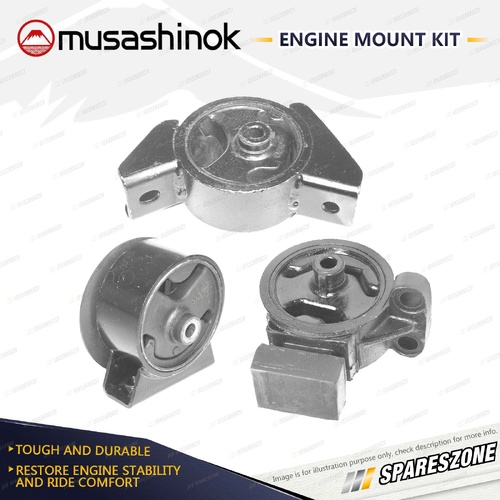 Front + Rear Engine Mount Kit for Holden Barina MF MH 1.3L 4Cyl G13BA 89-94 Man.