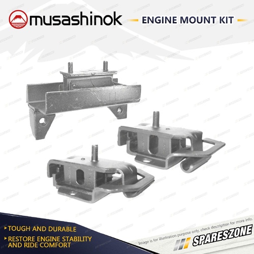 Front + Rear Engine Mount Kit for Holden Jackaroo UBS16 2.3L 4Cyl 84-87