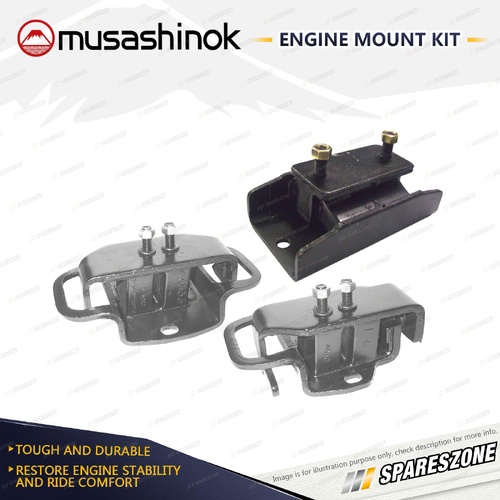 Front + Rear Engine Mount Kit for Holden Rodeo TF TFS55 2.8L 4Cyl 90-96