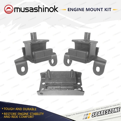 Front + Rear Engine Mount without Bracket for Holden Jackaroo UBS26 Rodeo TF