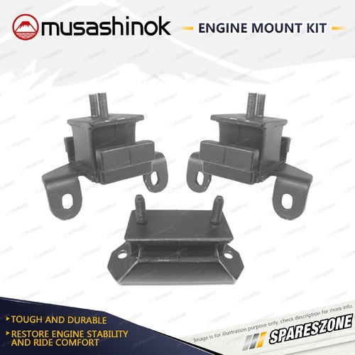 Front Rear Engine Mount Kit without Bracket for Holden Rodeo TF R9 3.2L 6VD1