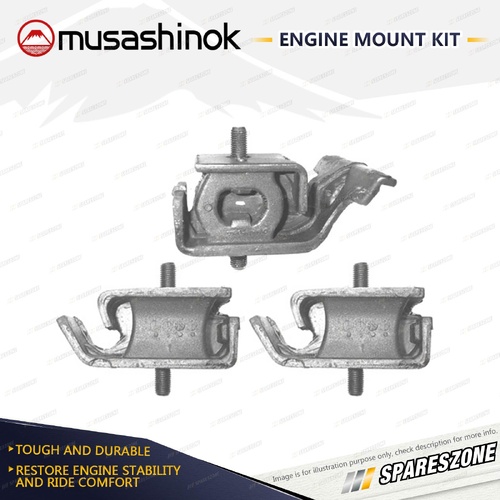 Front + Rear Engine Mount Kit for Holden Scurry NB 970cc 4Cyl F10A 85-87