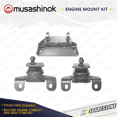 Front + Rear Engine Mount Kit for Holden Frontera MX Rodeo TF TFR30 2.2L 99-03