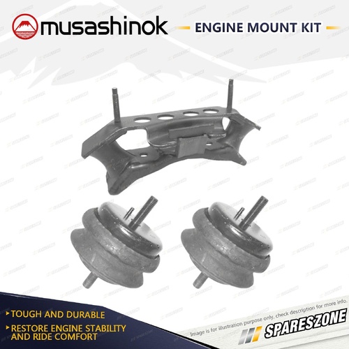 Front + Rear Engine Mount Kit for Holden Commodore VZ 6.0L V8 RWD L76 1/04-8/07