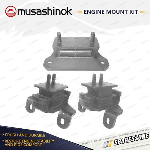 Front Rear Engine Mount Kit for Holden Rodeo TF TFR77 TFS77 3.0L 4Cyl 1/02-10/02